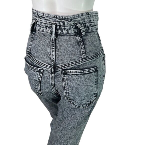 Marissa Webb WHITNEY Gray Stone Washed Corset Style High Rise Pleated Jeans 25 - Picture 6 of 11